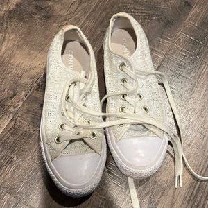 Converse Women’s White Woven Chuck Taylors